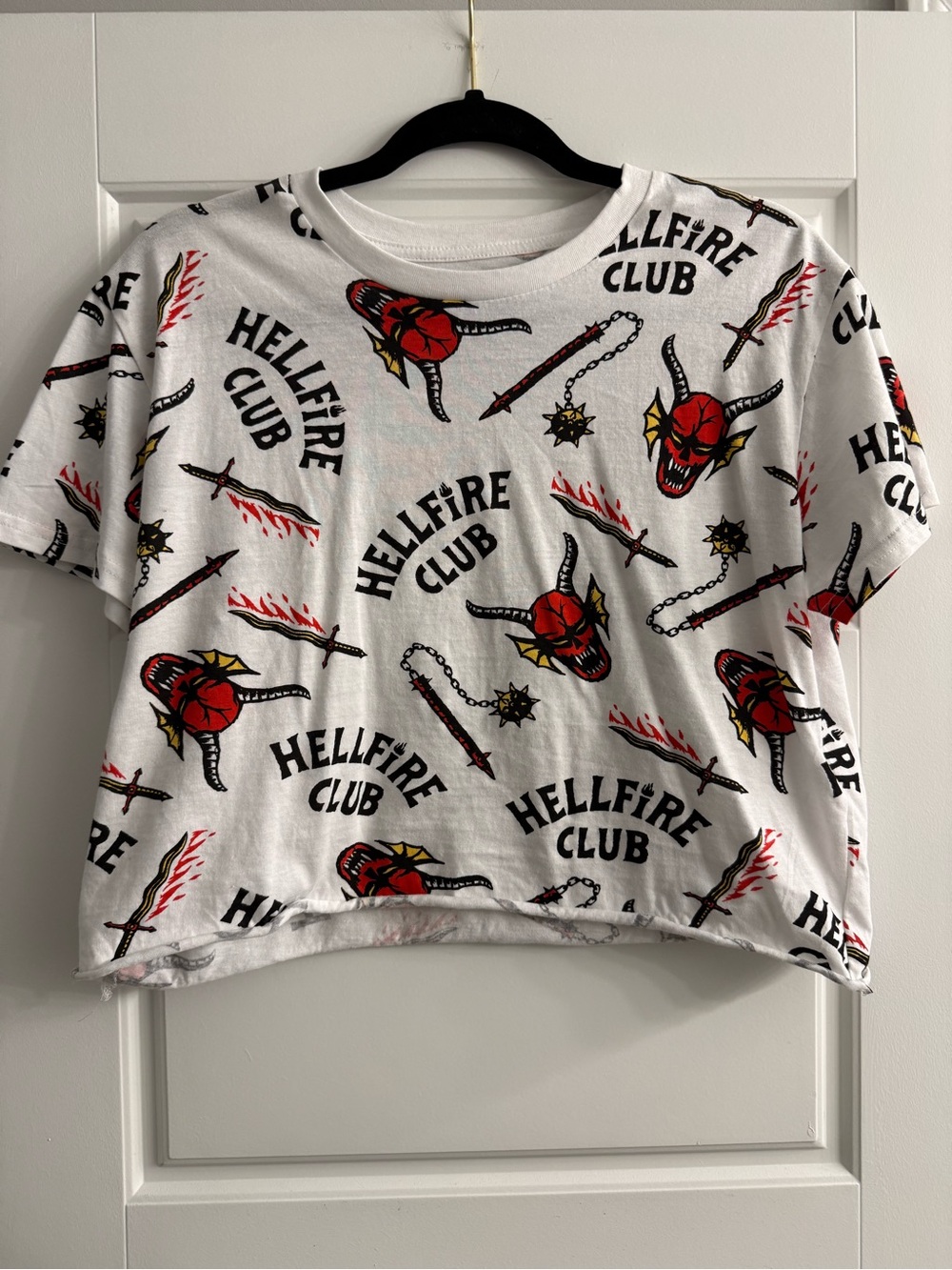 Hellfire Club Graphic Crop Tee